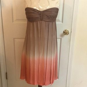 Nine West silk ombré NWT strap on or off Size 10 cocktail dress